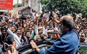 Megastar Rajinikanth addressing people