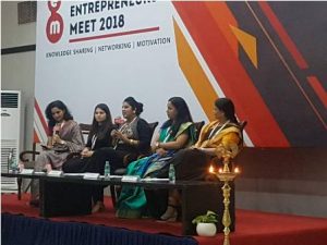 Women entrepreneurs during the meet 