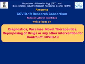 Dept of Biotech to support several projects to fight COVID-19